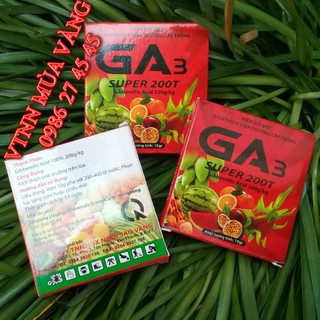 Phân bón lá cao cấp Ga3 200T dạng viên sủi 10 gram siêu lớn trái, bung đọt cực mạnh
