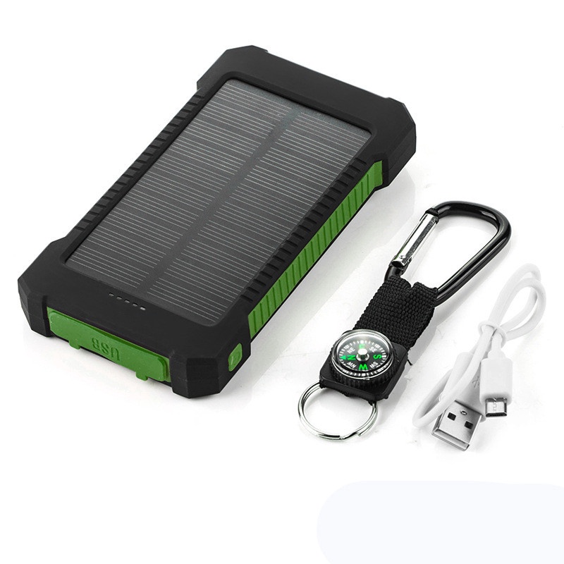 KRECOO 30000mAh Pin Sạc Dự Phòng Năng Lượng Mặt Trời 2 Cổng USB Cho Tất Cả Loại Điện Thoại