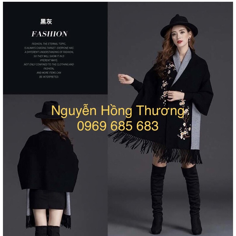 Áo Choàng khăn len dạ Hàn quốc loại 1