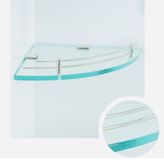 Kệ kính phòng tắm góc kích thước 25*25 cm