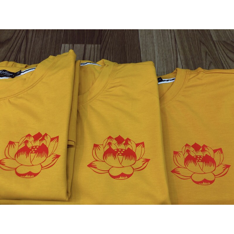 LOGO in ủi áo trực tiếp hình hoa sen