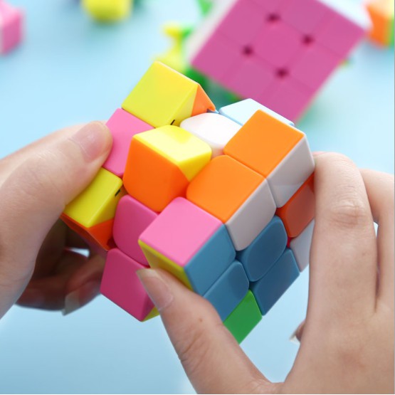 Bộ 2 Rubik cao cấp size to và nhỏ - Đồ chơi giảm stress bộ 2 rubik 3x3 cao cấp thi đấu