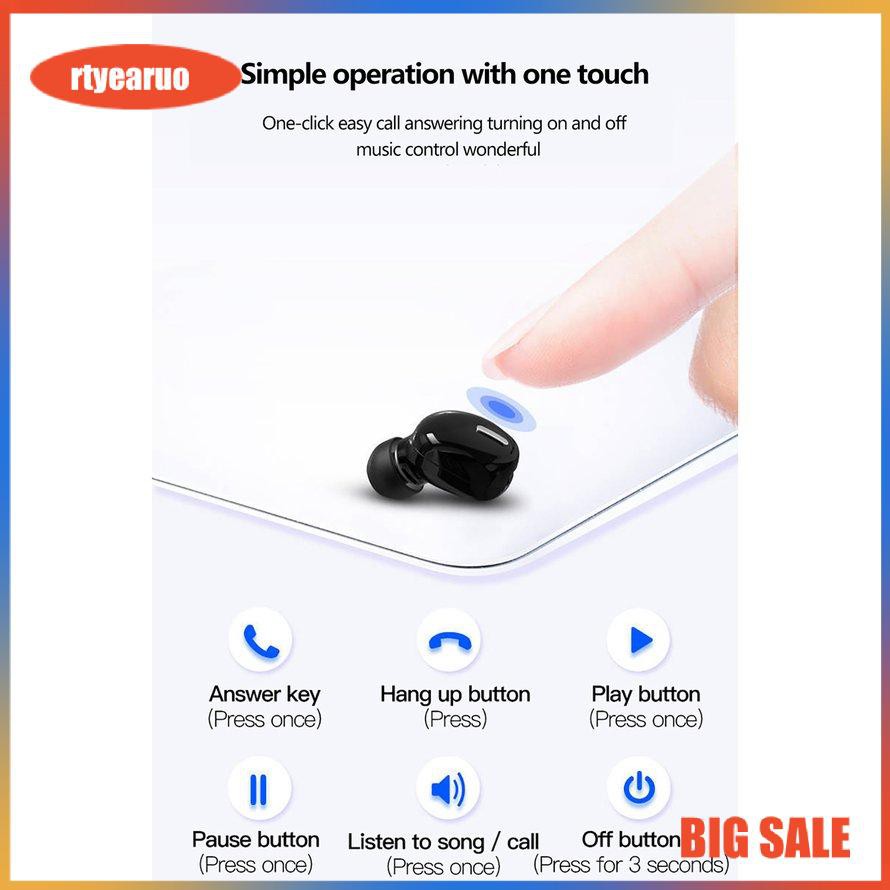 Tai nghe nhét tai không dây 5.0 X9 HiFi rảnh tay thích hợp cho các hoạt động thể thao