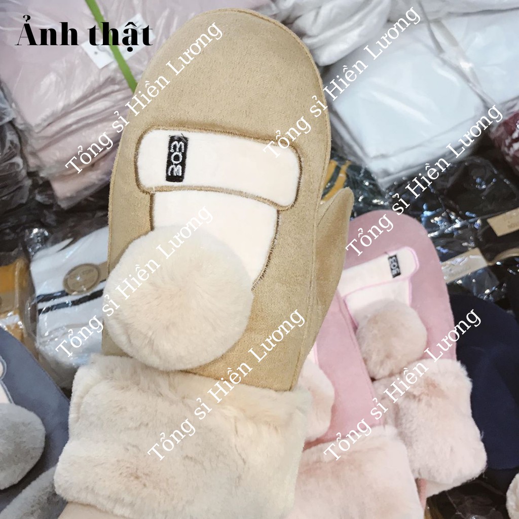 GT001 - Găng tay nữ lót lông siêu ấm hàng Quảng Châu loại 1