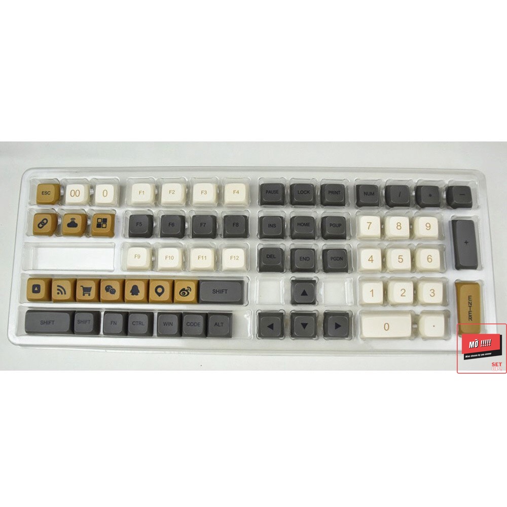 Keycap SHIMMER - XDA - Thick PBT - Dyesub,Tất cả Layout - 125 nút  bàn phím cơ