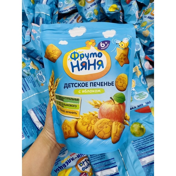 (Nội địa Nga) Bánh quy ăn dặm Fruto, bánh gạo Fruto cho bé từ 6m