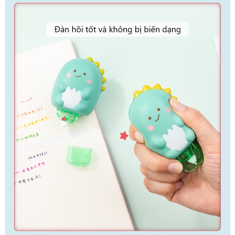 Băng Xóa Hình Hoạt Hình Dễ Thương 6m* 5mm- Bút Xóa Kéo Hình Thỏ/ Shiba Inu/ Lợn Xiaofan/ Khủng Long Nhỏ/ Unicorn
