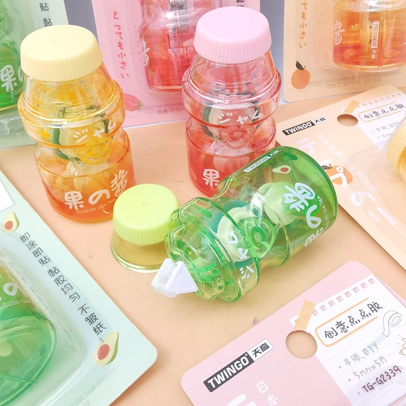 Băng Keo Hai Mặt 5M*5MM Họa Tiết Chấm Bi Dễ Thương Sáng Tạo Cho Trường Học/Văn Phòng