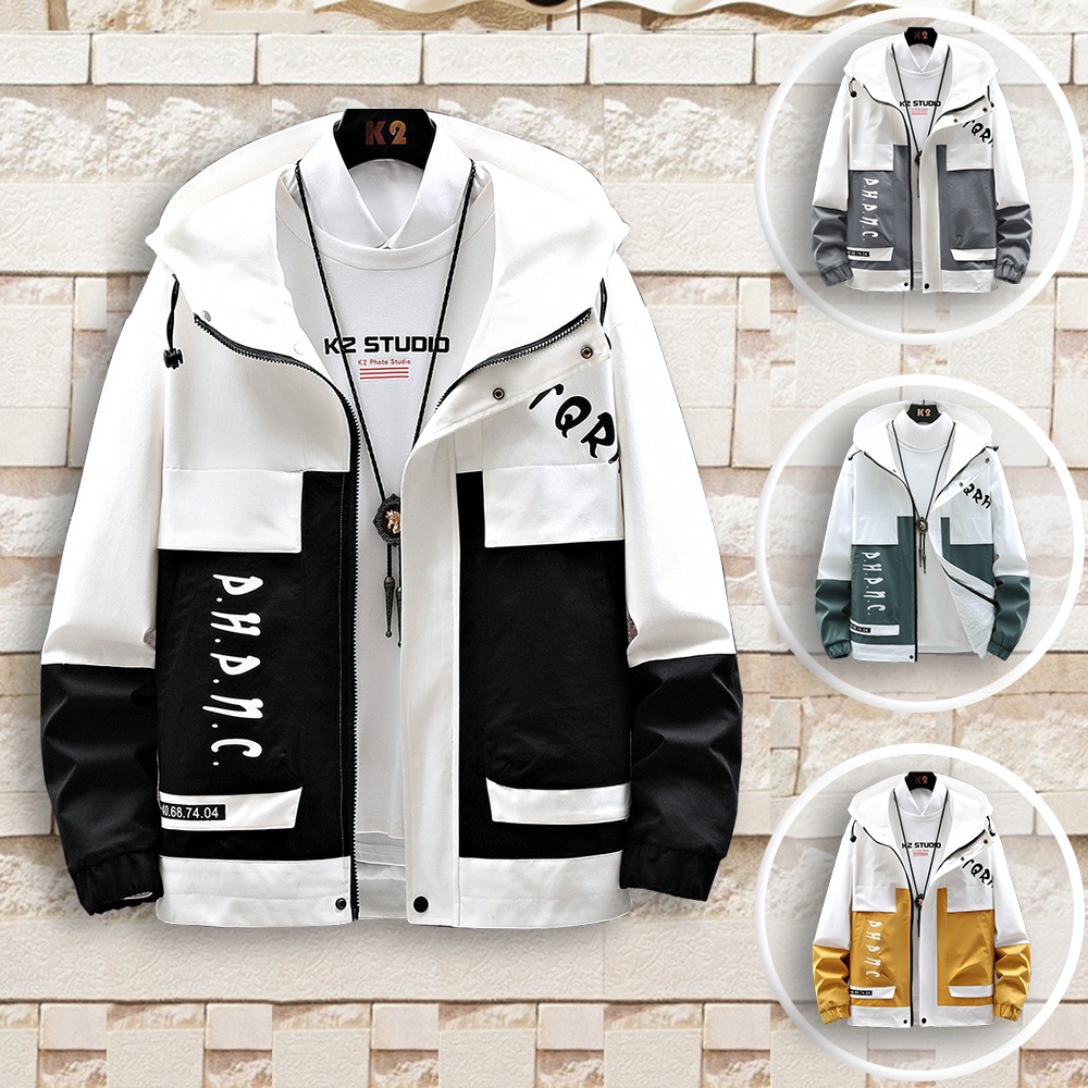 Áo Khoác Nhẹ Nam Khoá Kéo Phối Màu Thanh Lịch Thời Trang Thu Đông Hàn Quốc Hot Hit 2020 MENFASHION1989 AO KHOAC NAM 133