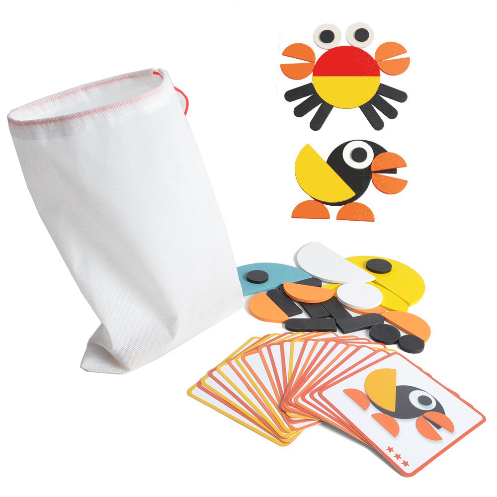 Bộ lắp ghép hình Montessori Fun Boar