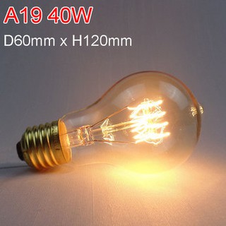Đèn sợi đốt Edison đui tóc cổ điển E27 AC 220V