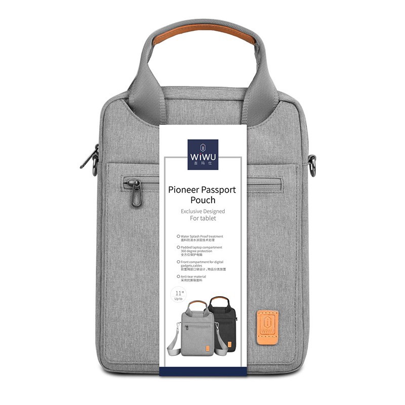 Túi Đựng Ipad Cao Cấp Đẹp Và Tiện Lợi Đựng Tối Đa Ipad 11 inches Wiwu Pioneer Tablet Bag Màu Xám