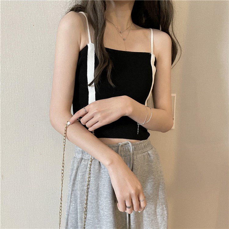 【ZHELIHANGFEI】 / Áo Yếm Không Tay Hở Lưng Xinh Xắn