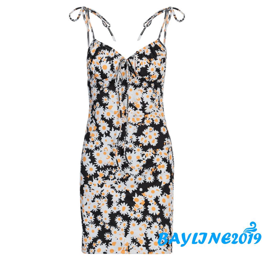 Đầm Hoa Hai Dây Thời Trang Nữ