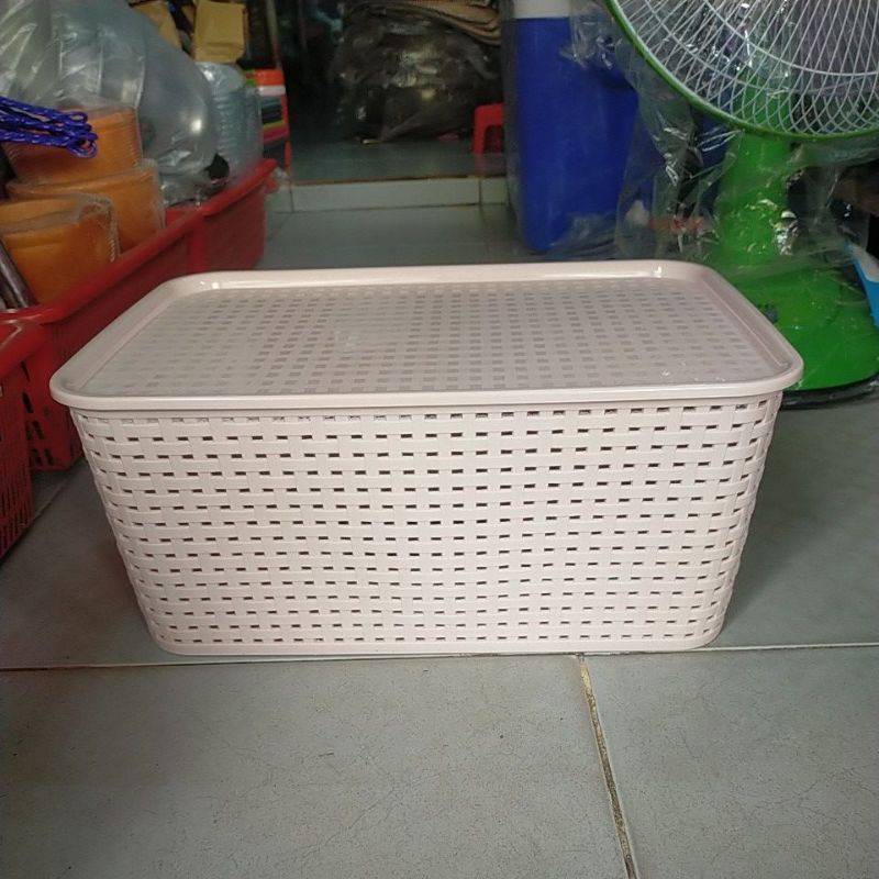 Rổ đan có nắp nhựa việt nhật