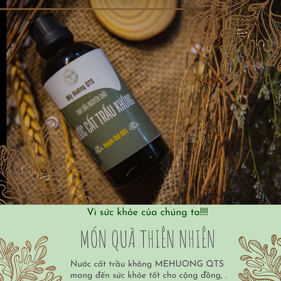 Nước Cất Trầu Không nguyên chất nhà nấu cho mẹ và bé sơ sinh dung dịch vệ sinh phụ nữ, rôm sảy 100ml