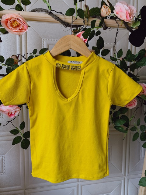 Áo croptop kiểu chocker thời trang nữ