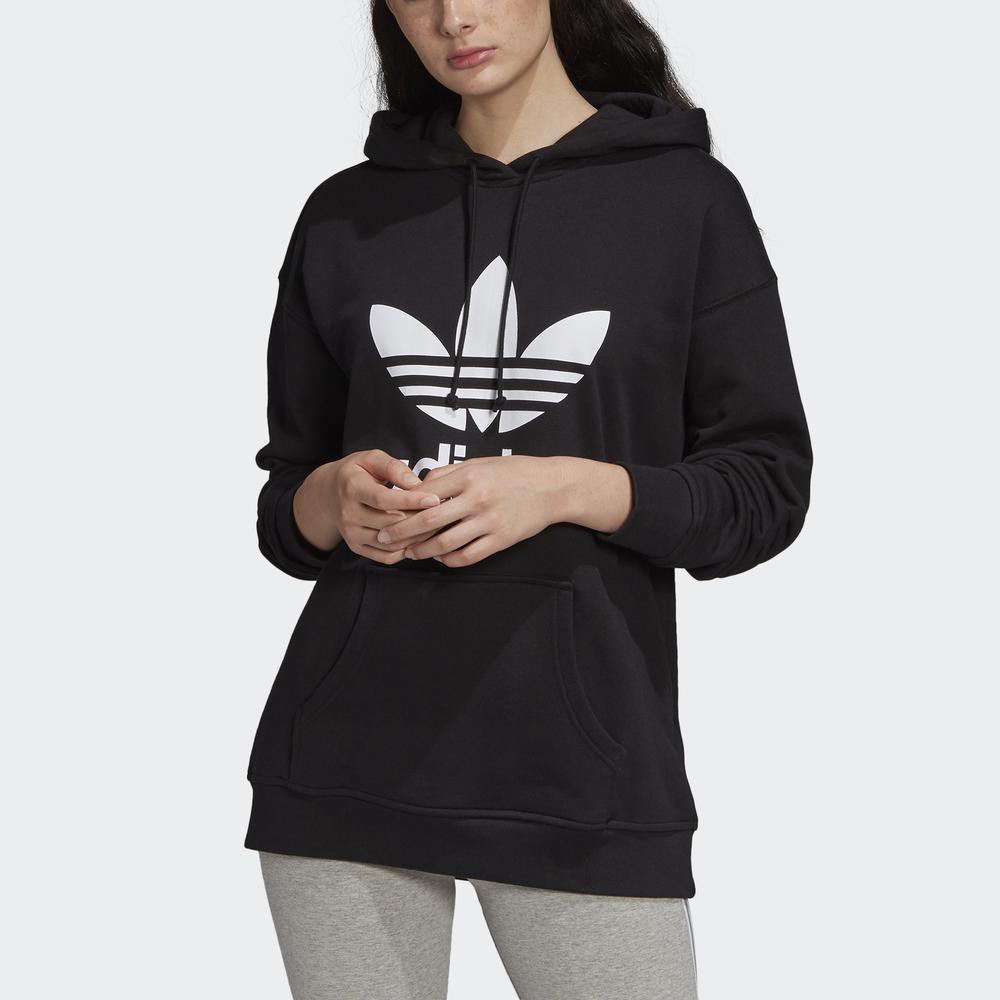 Áo Hoodie adidas ORIGINALS Nữ adidas Adicolor Trefoil Hoodie Màu đen FM3307 | BigBuy360 - bigbuy360.vn