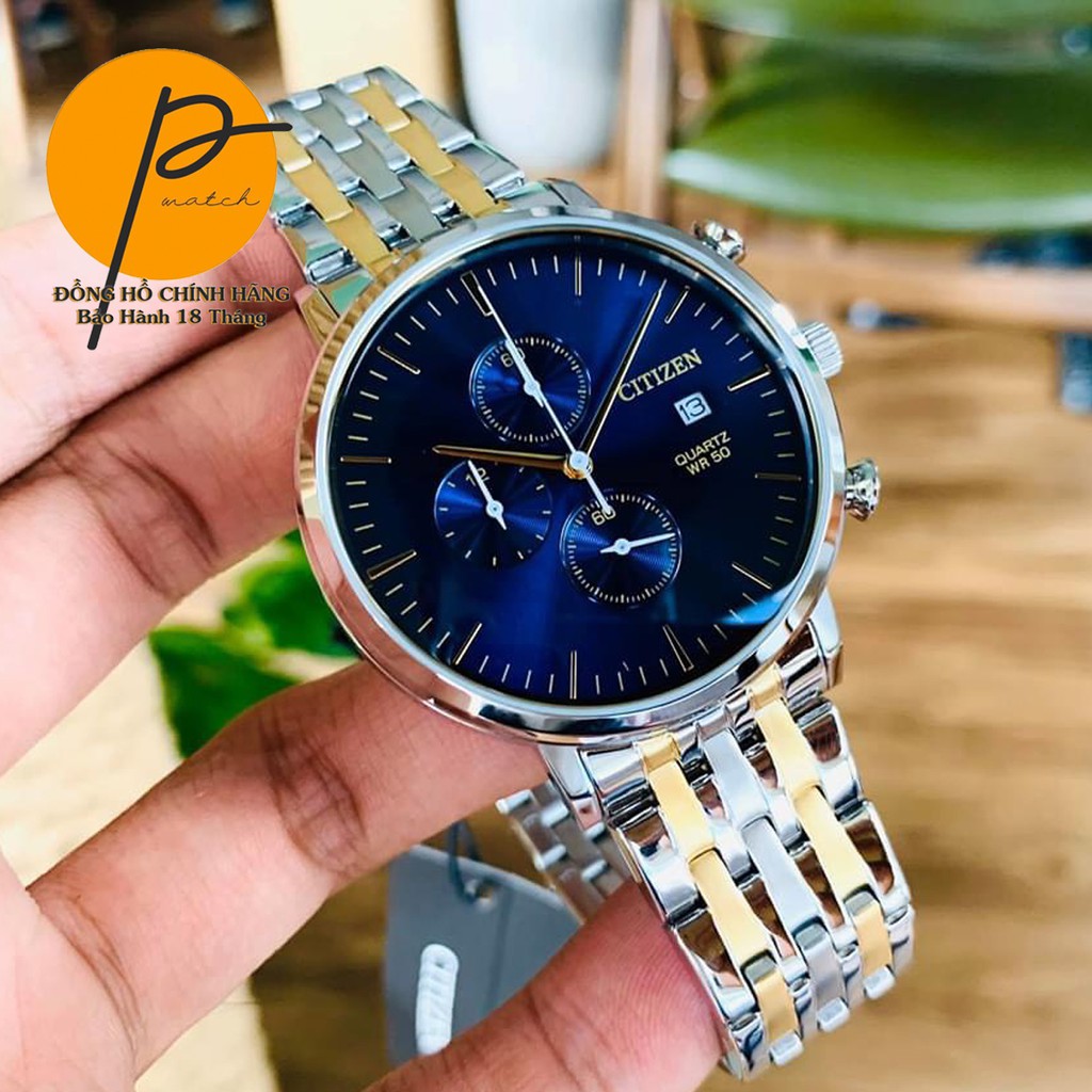 Đồng Hồ Nam Ci.tizen Dây Kim Loại Pwatch AN3614-54L Chính Hãng