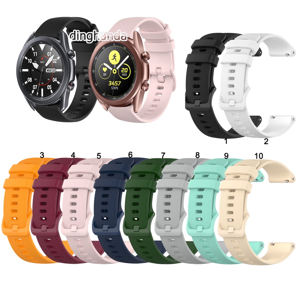 Dây đeo thay thế bằng silicon cho Samsung Galaxy Watch 3 41mm 45mm