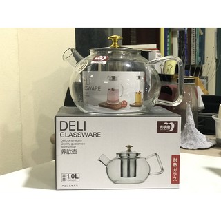 Ấm Pha Trà Thủy Tinh Có Lõi Lọc Inox 304 Hàng Chuẩn