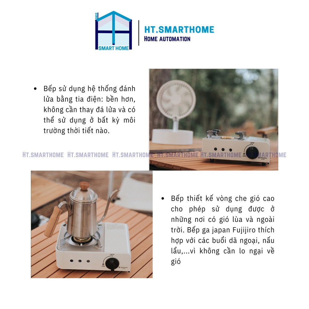 Bếp ga mini dã ngoại ngoài trời Sengoku - Nhỏ gọn, tiện lợi mang đi picnic, giã ngoại
