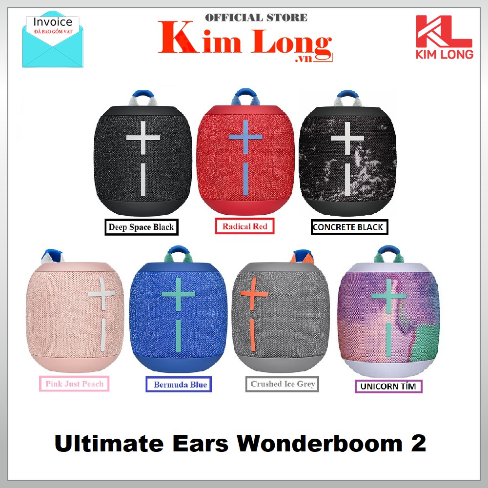 Loa Bluetooth Ultimate Ears WONDERBOOM 2 | WONDERBOOM 1 Freestyle Corecolors - Bảo hành 2 năm chính hãng