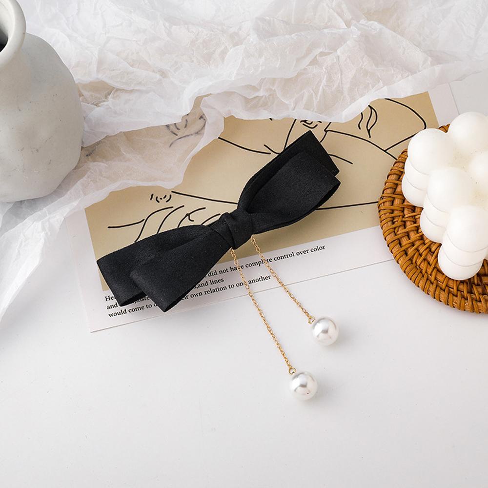 Kẹp Tóc Đuôi Ngựa Đính Nơ Tua Rua Thời Trang Cho Nữ Giá Đỡ