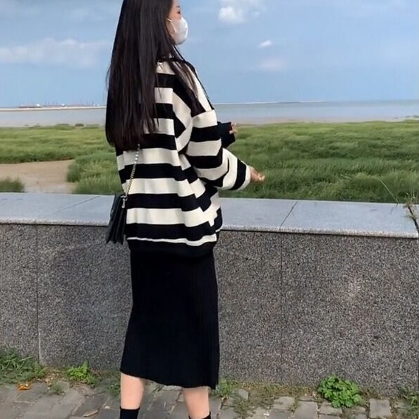 Bộ Áo Hoodie Kẻ Sọc + Quần Thời Trang Cá Tính Cho Nữ