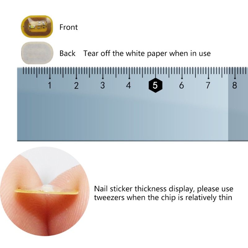 Miếng Dán Trang Trí Móng Tay Nghệ Thuật Chip Hoạt Tính NFC DIY Dành Cho Nữ