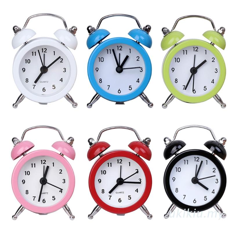 Đồng Hồ Báo Thức Để Bàn Hình Tròn Mini Dễ Thương