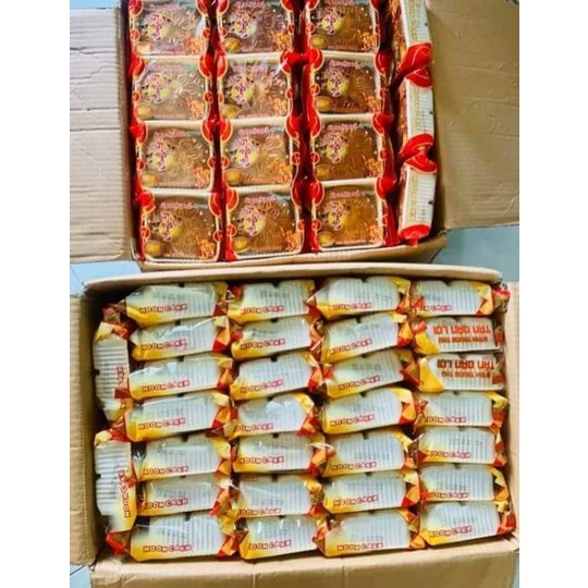 TÂN DÂN LỢI- BÁNH TRUNG THU BÁNH NƯỚNG - 1 Bánh Nướng 2 Trứng 200g - KÈM HỘP BIẾU