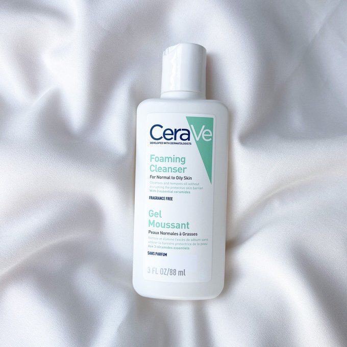 Sữa rửa mặt cerave foaming facial cleanser cho da dầu mụn nhạy cảm 88ml - 236ml - 473ml