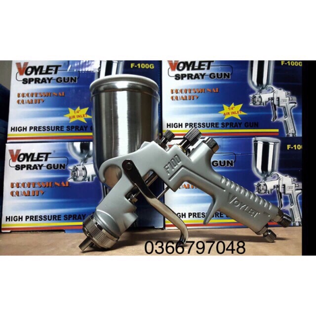 Súng phun sơn F100 VOYLET đầu phun 1.3mm