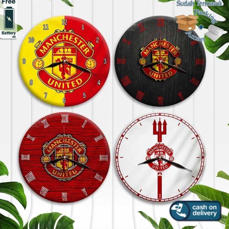 Đồng hồ treo tường bằng gỗ MANCHESTER UNITED UNITED - MU FC SERIES: