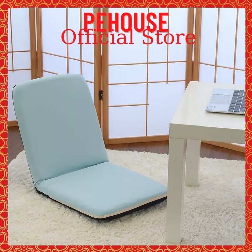 Ghế Lười Thư Giãn 💎𝐅𝐑𝐄𝐄𝐒𝐇𝐈𝐏💎 Ghế Ngồi Bệt Tựa Lưng Tatami Cao Cấp Có Thể Gấp Gọn