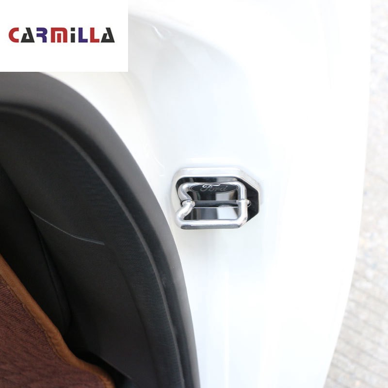 Bộ 5 nắp gắn cửa xe hơi bằng thép không gỉ chuyên dụng cho Ford Ecosport 2013-2017