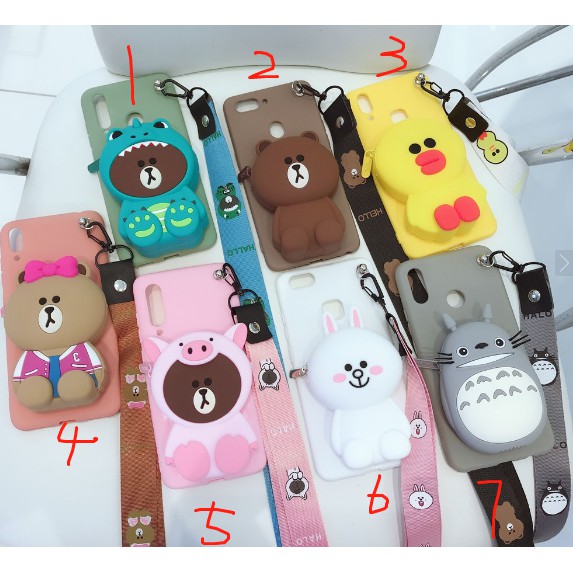Ốp lưng TPU hình gấu brown và thỏ cony cho điện thoại oppo R9 f1Splus r11 R15X pro r17 F11 K1 A7X/F9 A5 A3 r15 17pro A57 | BigBuy360 - bigbuy360.vn