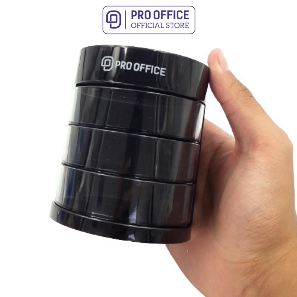 Ống Đựng Bút PRO OFFICE Làm Bằng Nhựa Cứng, Chia Nhiều Ngăn Đựng, Tiện Lợi PO-PH102