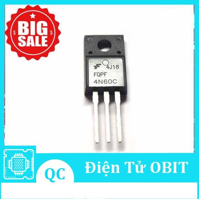 IC số MOSFET 4N60 4N60C FQPF4N60C TO-220 4A 600V (Kênh N)