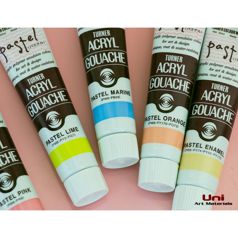 (THANH LÝ GIÁ GỐC) Màu pastel acrylic gouche Turner 20ml