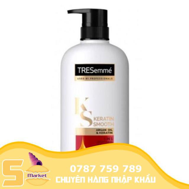 Combo 2 chai dầu Gội Và Xả Tresemme KS Keratin Smooth 5 in 1 Thái Lan