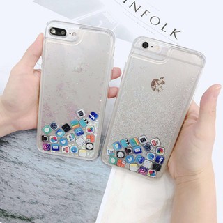 Ốp lưng lấp lánh dành cho iphone X 6 6s 7 8 Plus