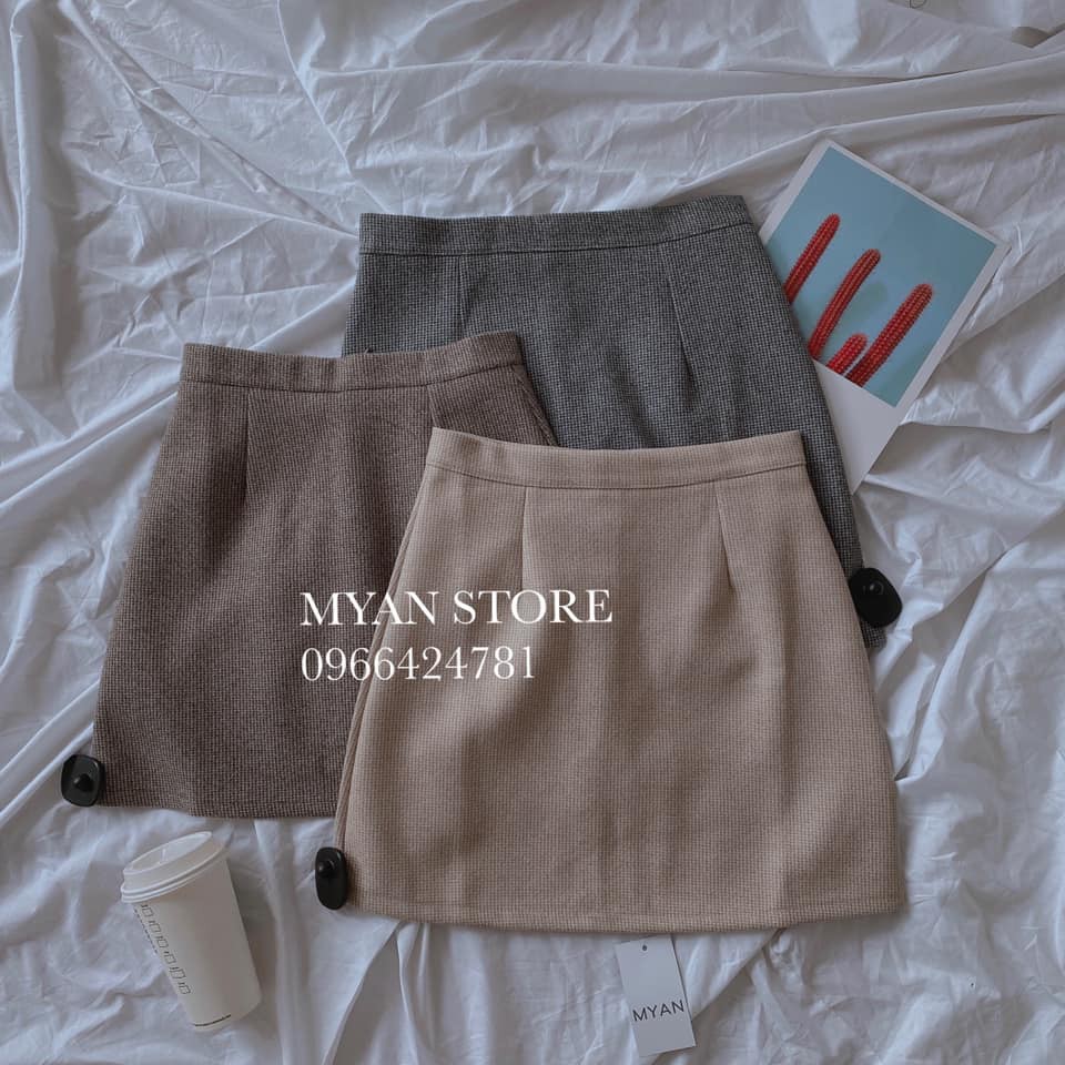 [Mã WARUN27 giảm 12k đơn 99k] Chân váy dạ kẻ nhỏ V10204 | BigBuy360 - bigbuy360.vn