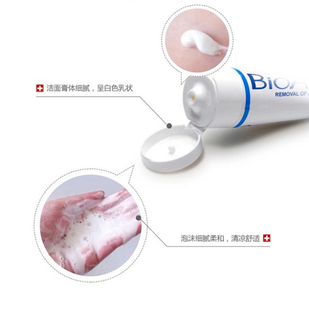 Sữa Rửa Mặt Lành Mụn Bioaqua Pure Skin Anti Acne Cleanser