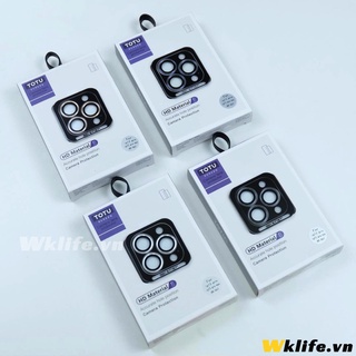 Bộ Lens Bảo Vệ Camera 13 Mini / 13 Totu Viền Kim Loại Kính Cường Lực Có Khung Dán