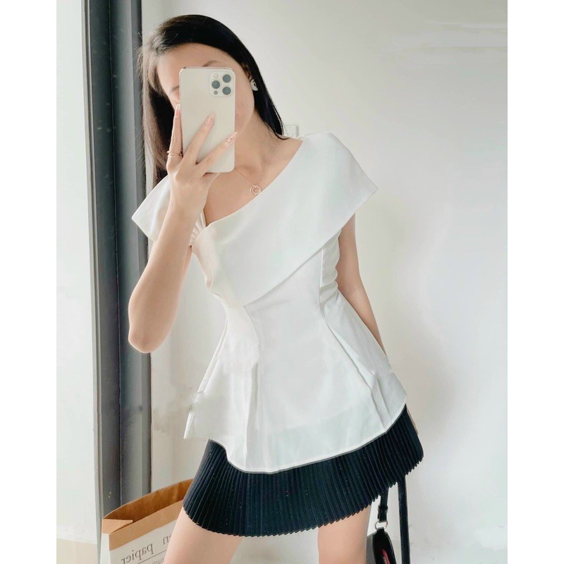 ÁO peplum cách điệu vai hàng thiết kế chuẩn - 22.Lystore