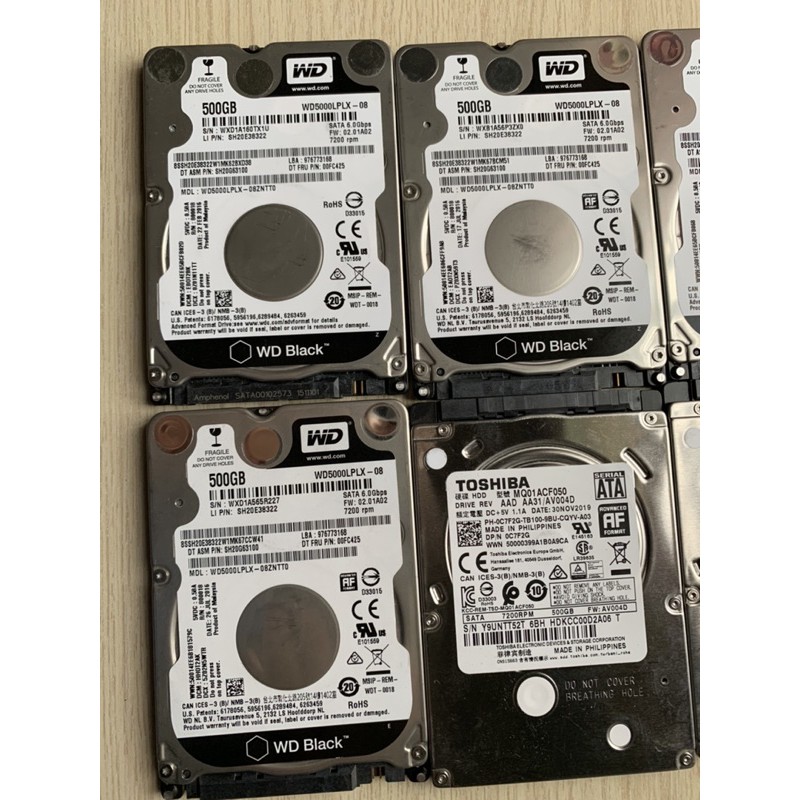Ổ cứng HDD laptop 2,5 inch bóc máy đồng bộ, hình thức và sức khoẻ tốt