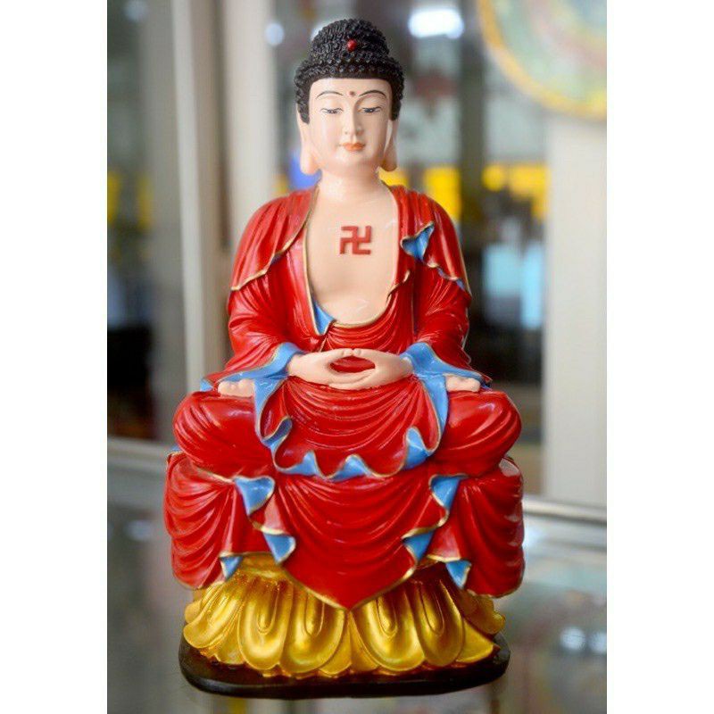 Tượng đức phật a di đà ngồi cao 18cm