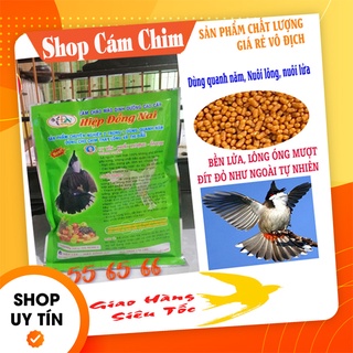 Cám chim chào mào Hiệp Đồng Nai, Cám New 2 trong 1 dùng quanh năm, mượt lông, bền lửa bền chim, gói 200g - Shop Cám Chim